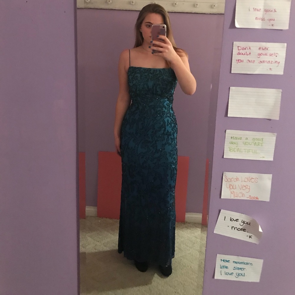 Beaded formal gown